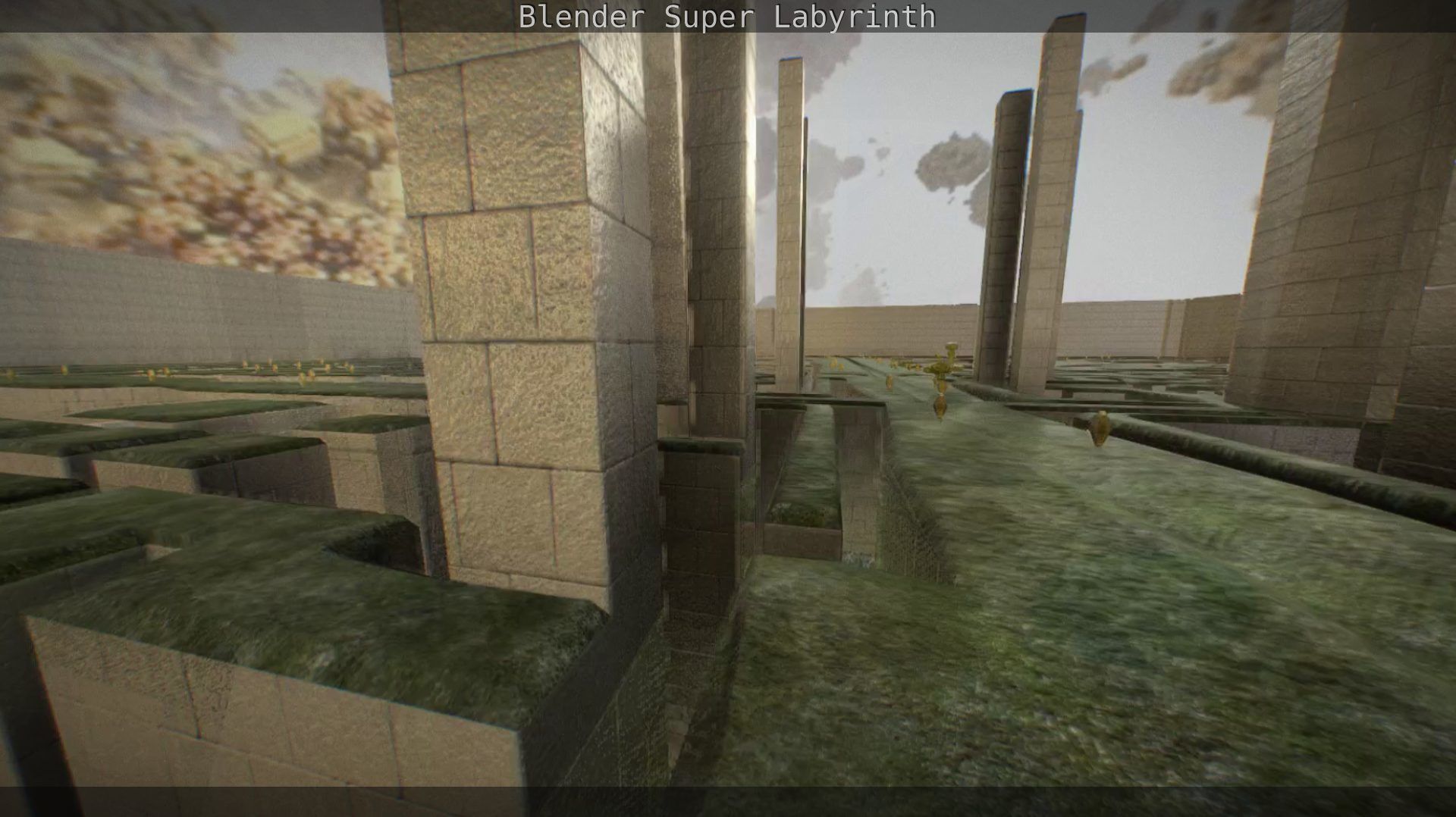 Blender Super Labyrinth Blender Game Engine Free low-poly 3D model_25