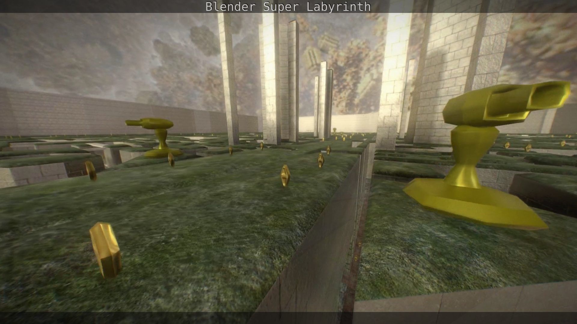 Blender Super Labyrinth Blender Game Engine Free low-poly 3D model_148