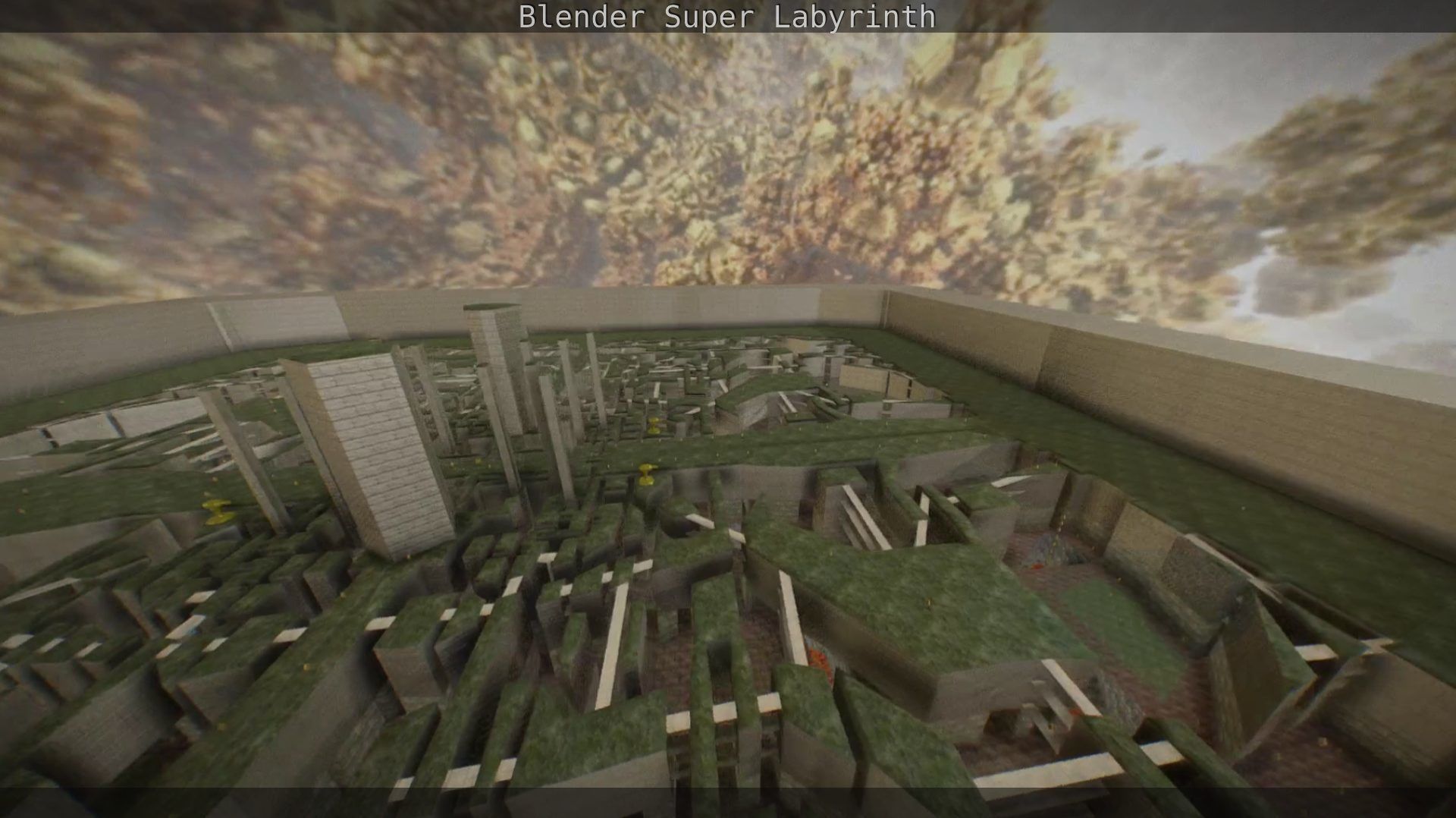 Blender Super Labyrinth Blender Game Engine Free low-poly 3D model_62