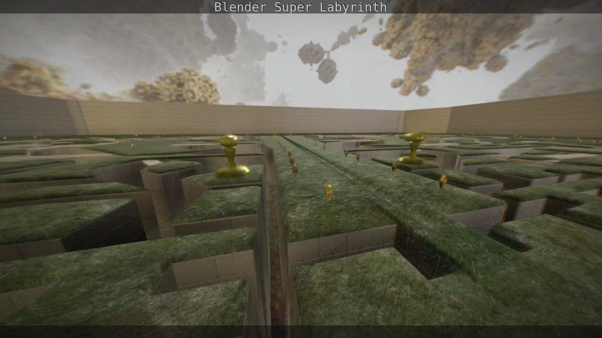 Blender Super Labyrinth Blender Game Engine Free low-poly 3D model_156