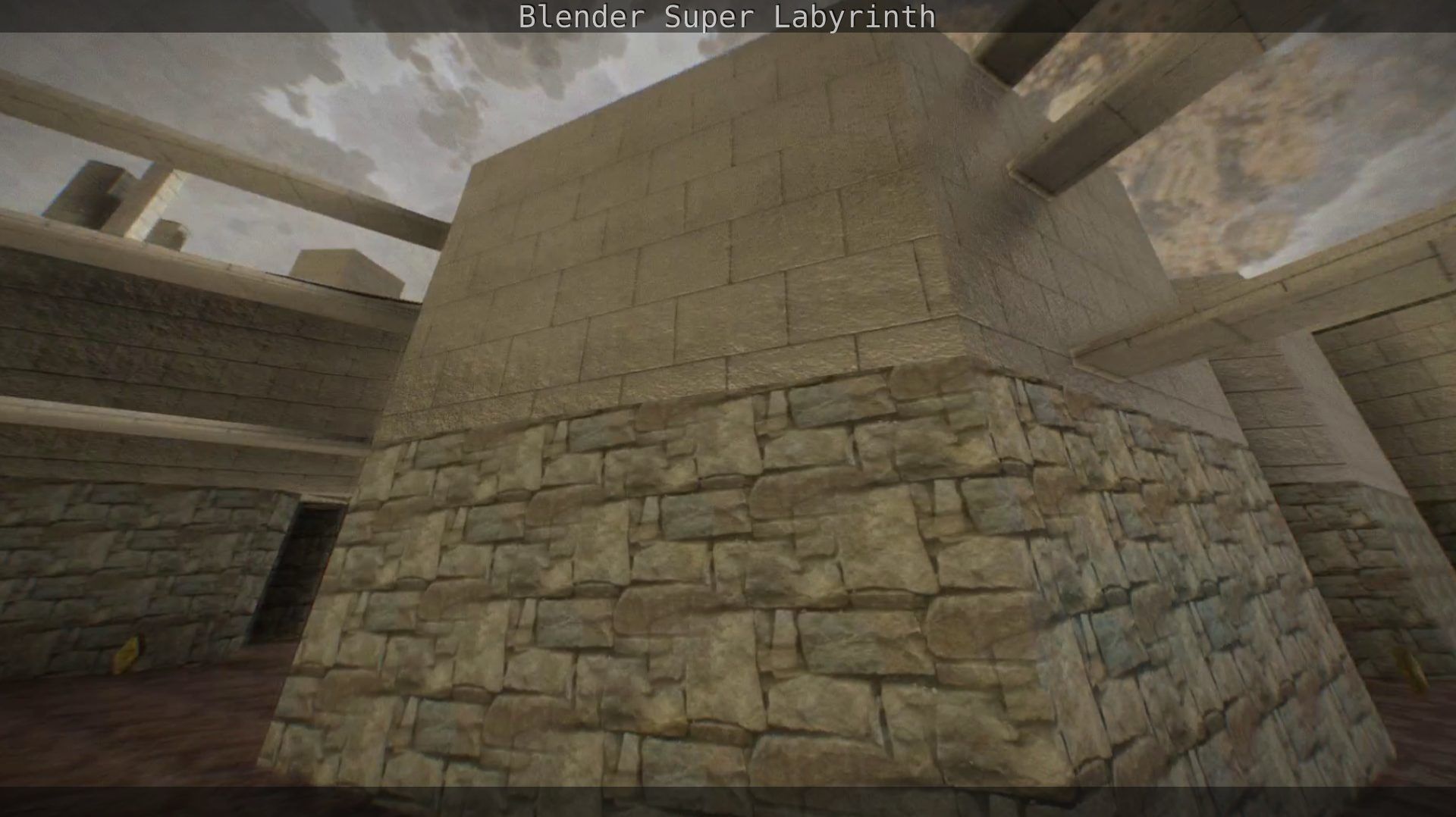 Blender Super Labyrinth Blender Game Engine Free low-poly 3D model_41