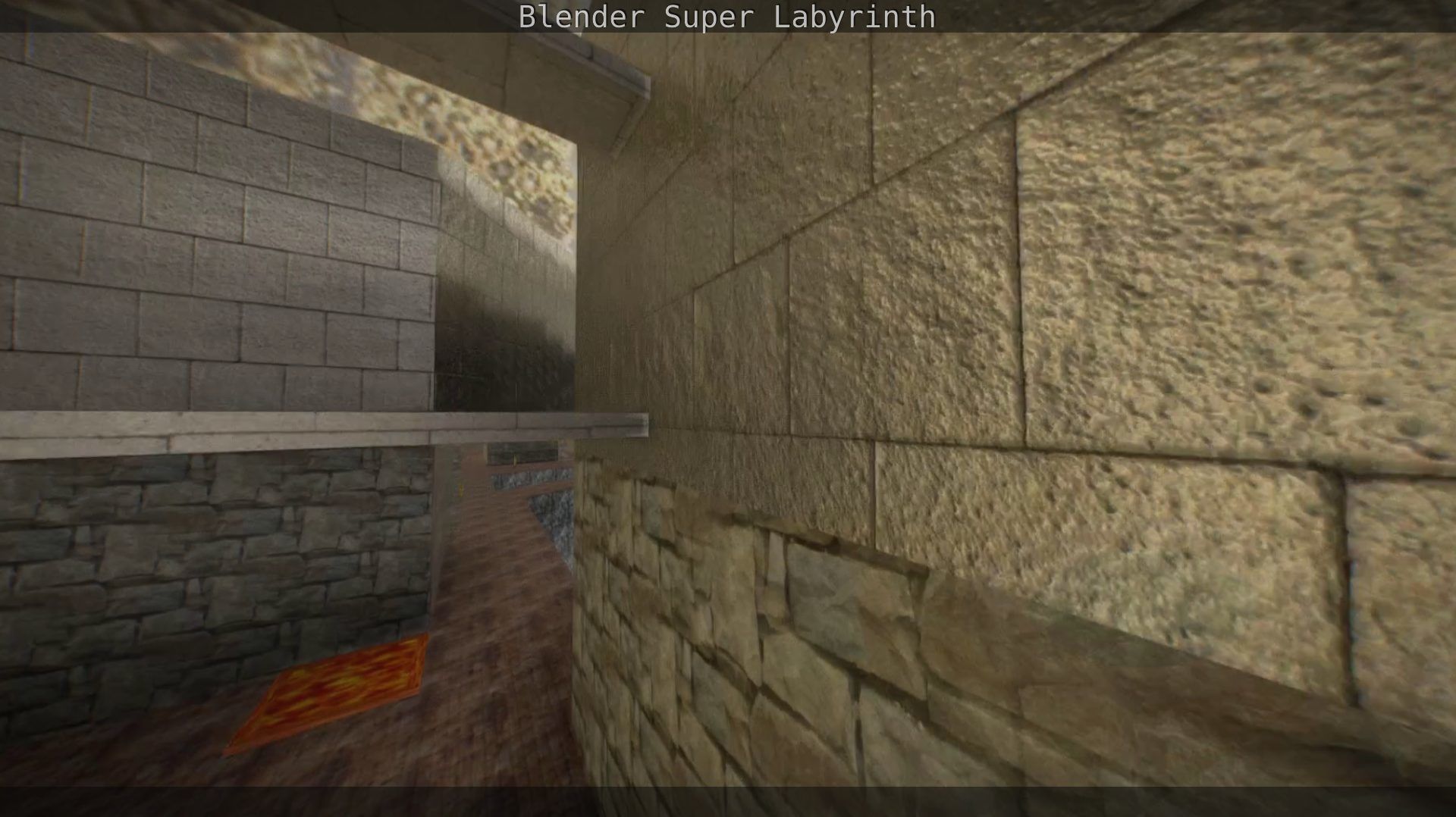 Blender Super Labyrinth Blender Game Engine Free low-poly 3D model_157