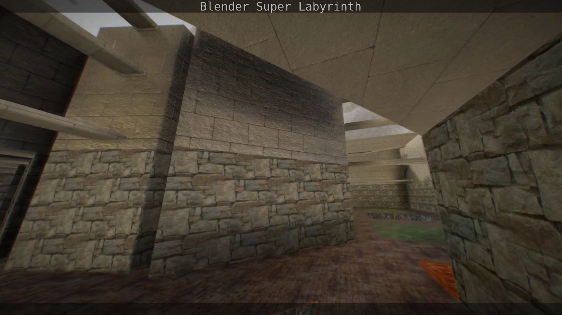 Blender Super Labyrinth Blender Game Engine Free low-poly 3D model_45