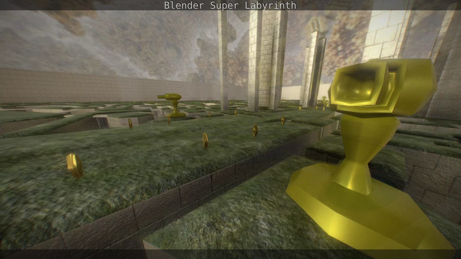 Blender Super Labyrinth Blender Game Engine Free low-poly 3D model_144