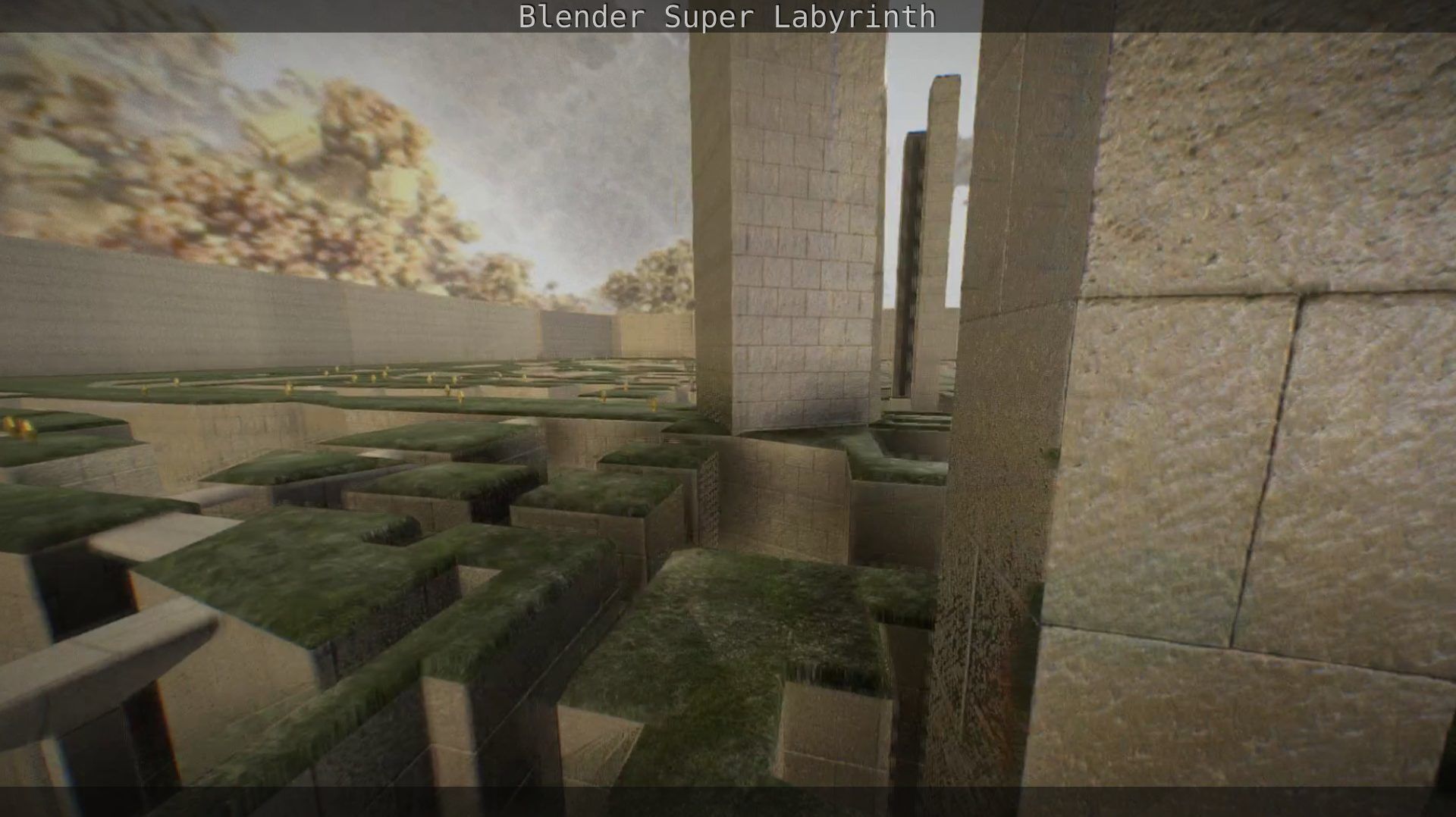 Blender Super Labyrinth Blender Game Engine Free low-poly 3D model_28