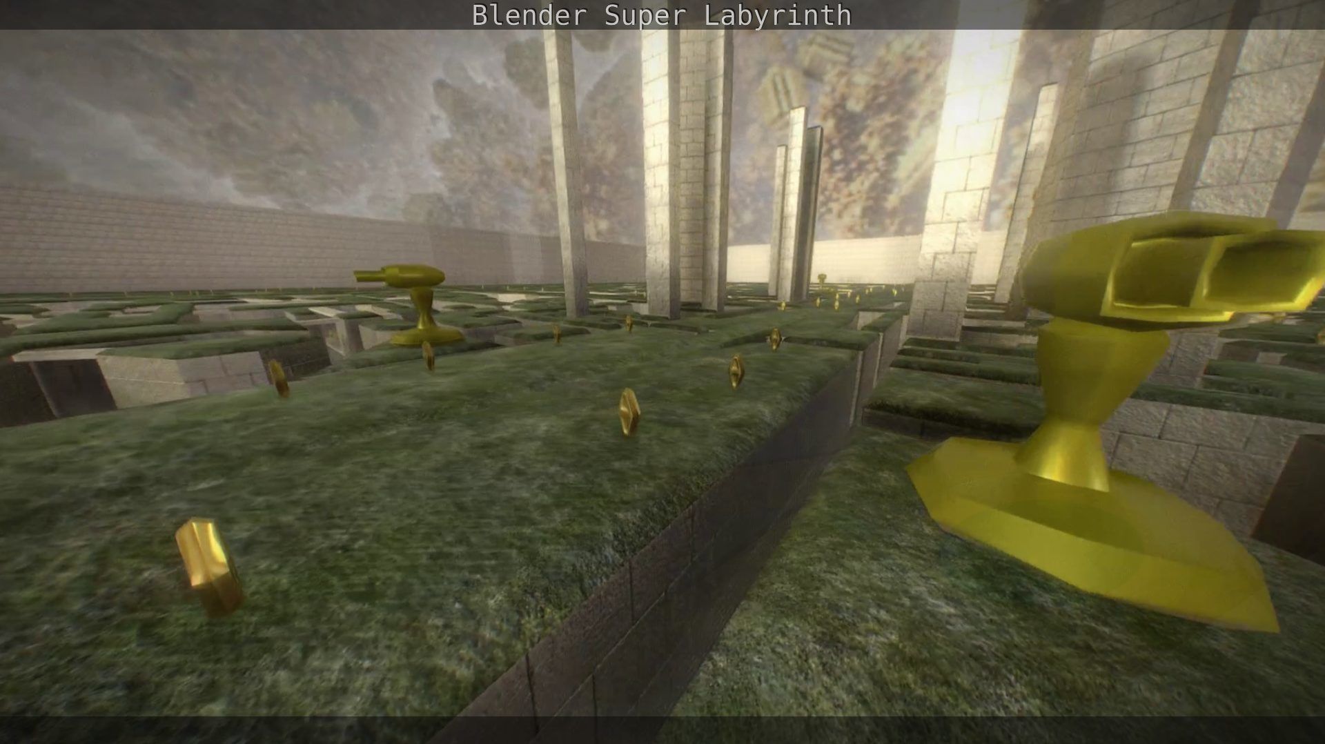 Blender Super Labyrinth Blender Game Engine Free low-poly 3D model_146