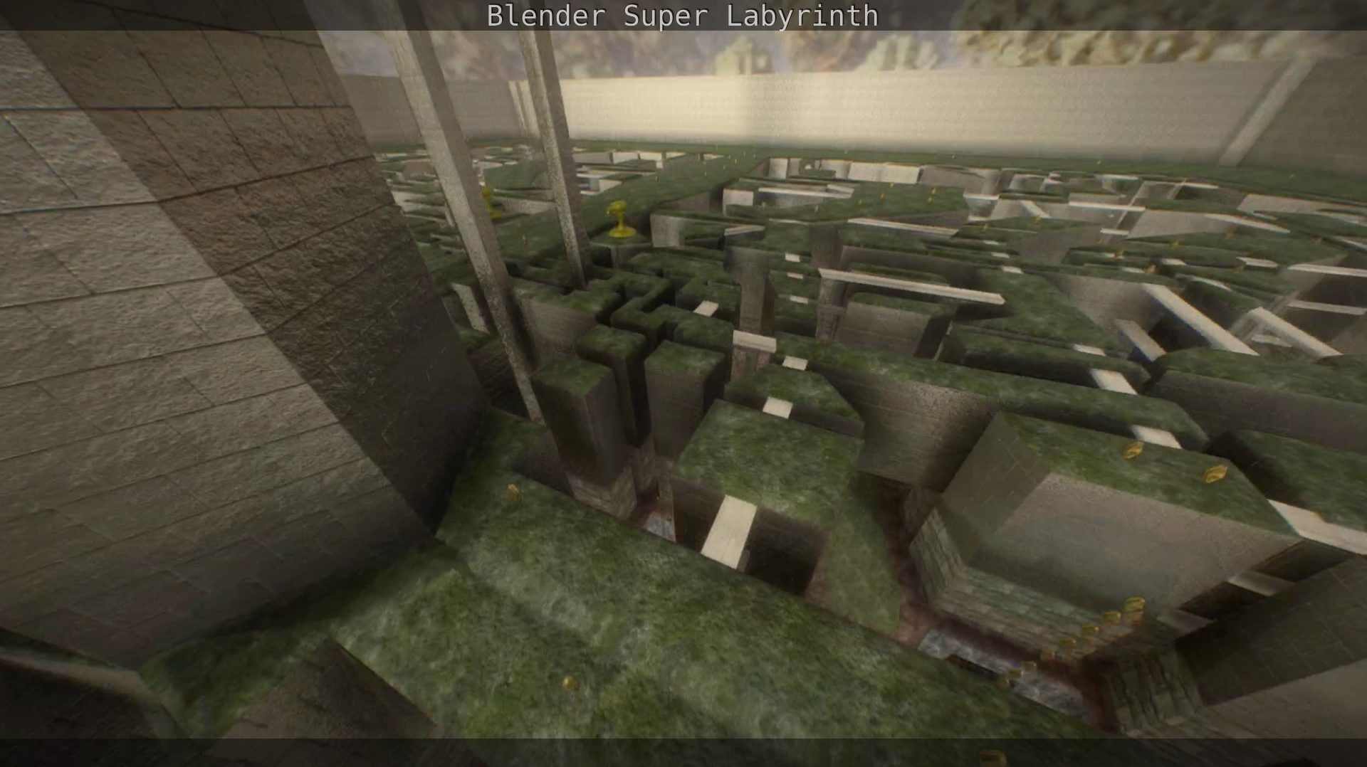 Blender Super Labyrinth Blender Game Engine Free low-poly 3D model_17