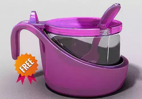 Mirage Sugar bowl Guzzini Free 3D model