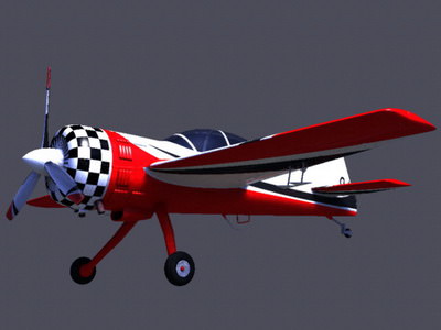 Yak 54 3D model_10