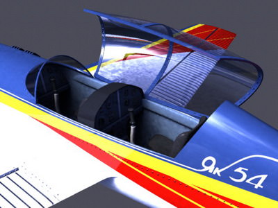 Yak 54 3D model_5