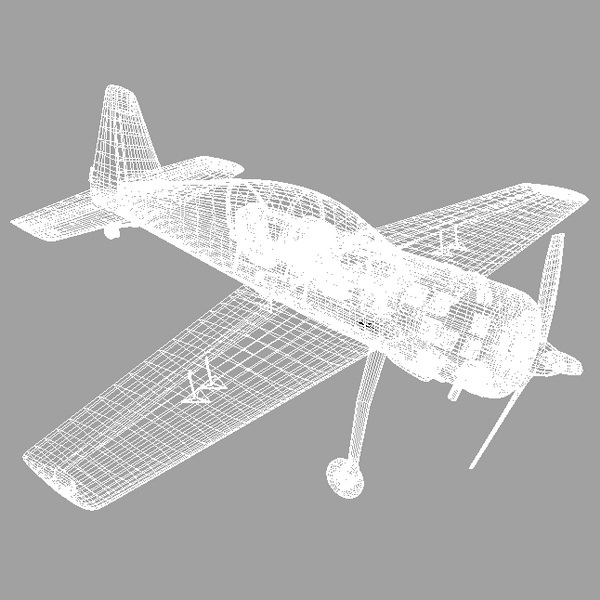 Yak 54 3D model_21