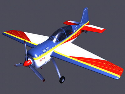 Yak 54 3D model_19