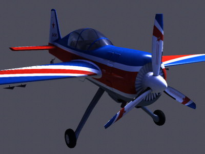 Yak 54 3D model_22