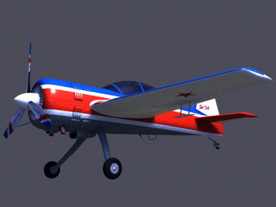 Yak 54 3D model_6