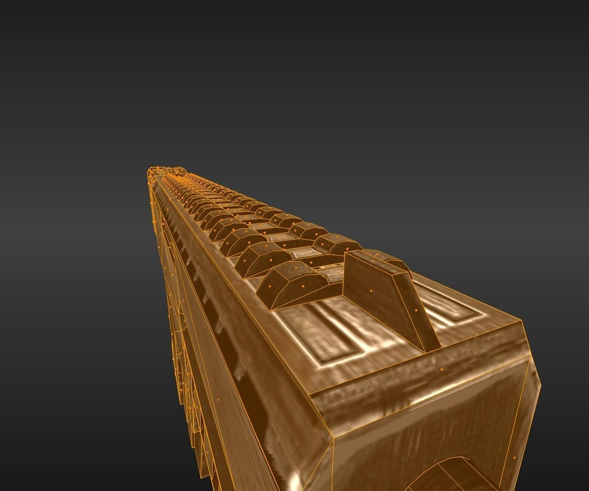 Submachine Gun M24 R Free low-poly 3D model_13