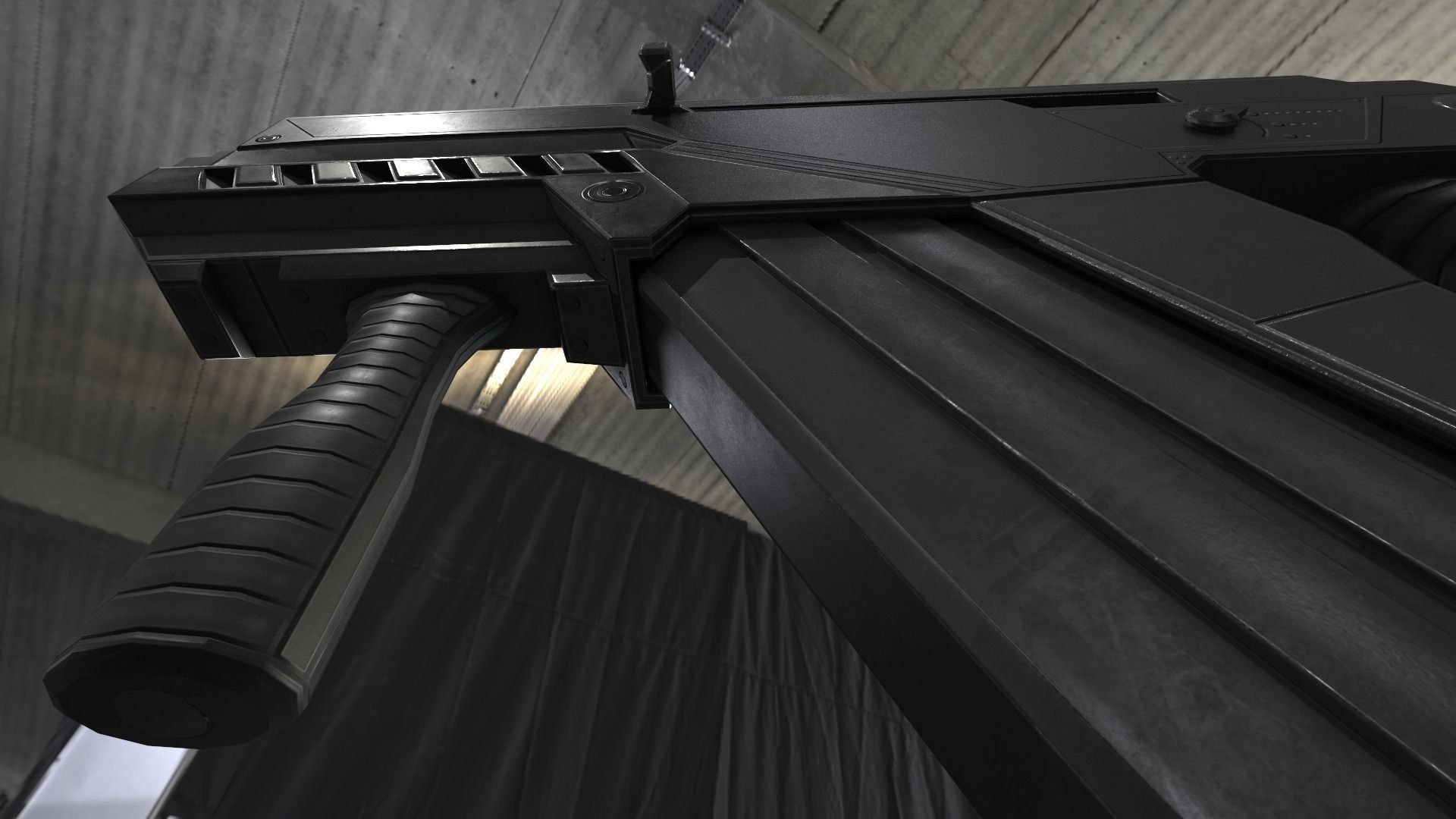 Submachine Gun M24 R Free low-poly 3D model_39