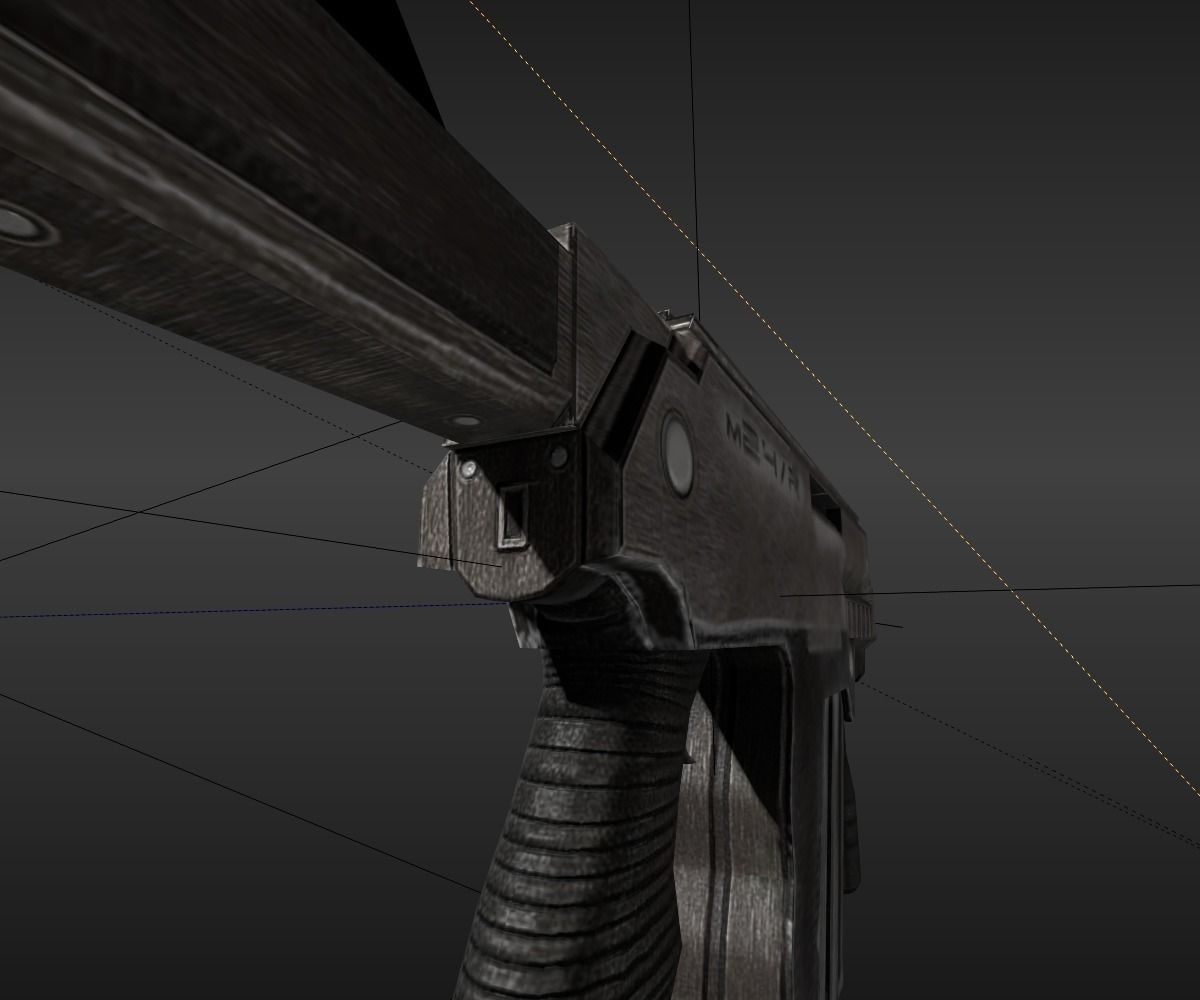 Submachine Gun M24 R Free low-poly 3D model_21