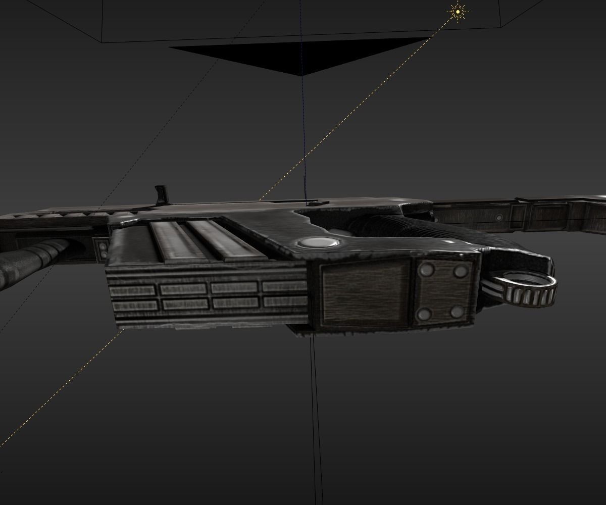 Submachine Gun M24 R Free low-poly 3D model_26