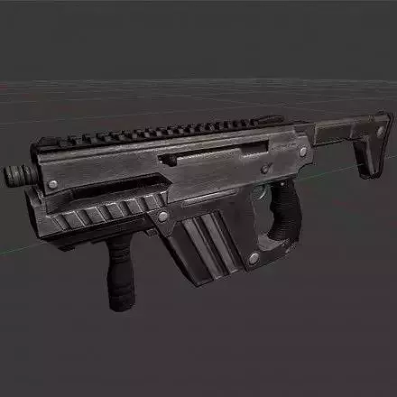 Submachine Gun M24 R Free low-poly 3D model