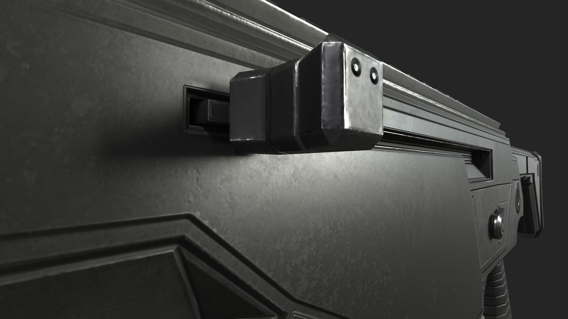 Submachine Gun M24 R Free low-poly 3D model_38