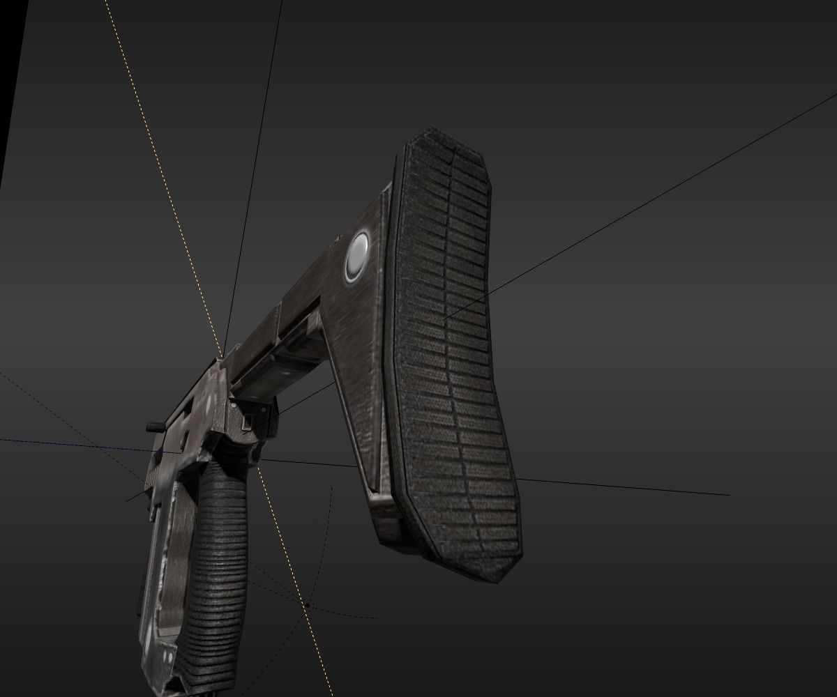 Submachine Gun M24 R Free low-poly 3D model_24