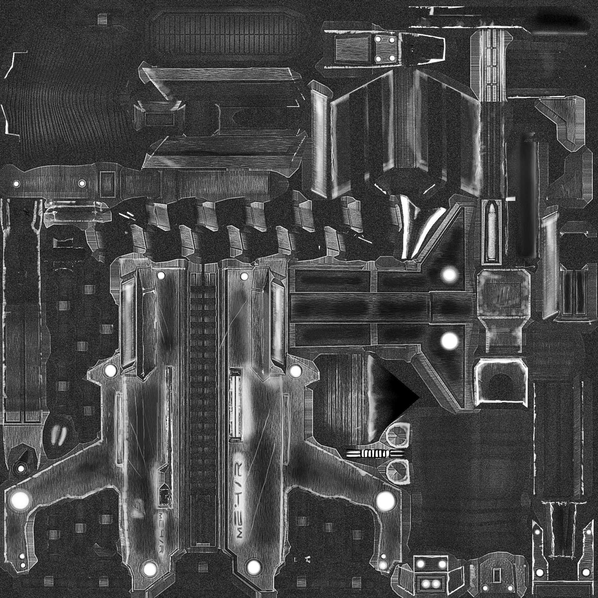 Submachine Gun M24 R Free low-poly 3D model_30