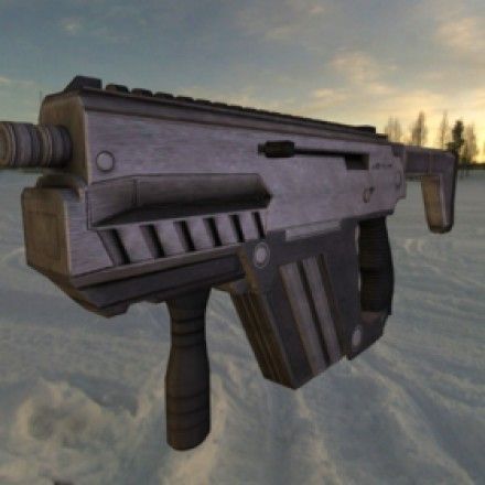 Submachine Gun M24 R Free low-poly 3D model_16