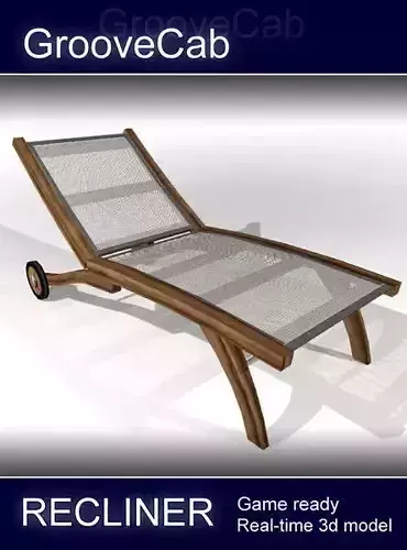 Pool Recliner - Low Poly
