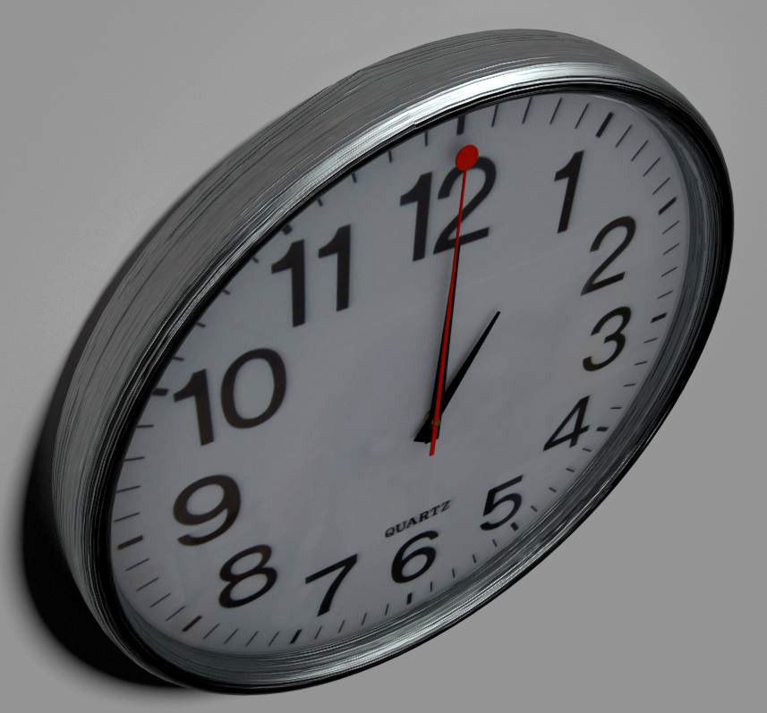 Clock BGE Cycles or with Constraints for Animations Free low-poly 3D model_7