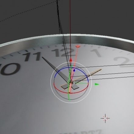 Clock BGE Cycles or with Constraints for Animations Free low-poly 3D model_13