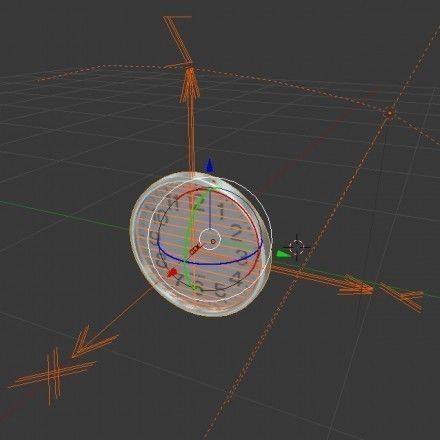 Clock BGE Cycles or with Constraints for Animations Free low-poly 3D model_11
