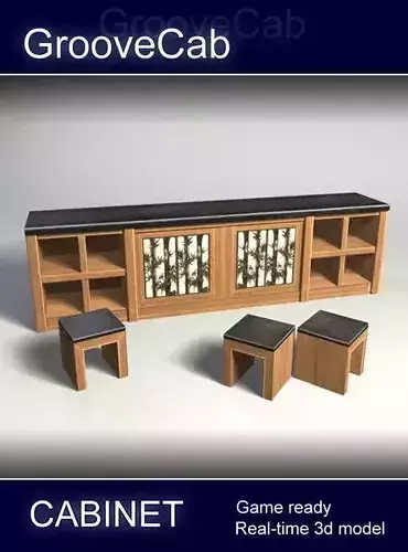 Storage Cabinet  low poly