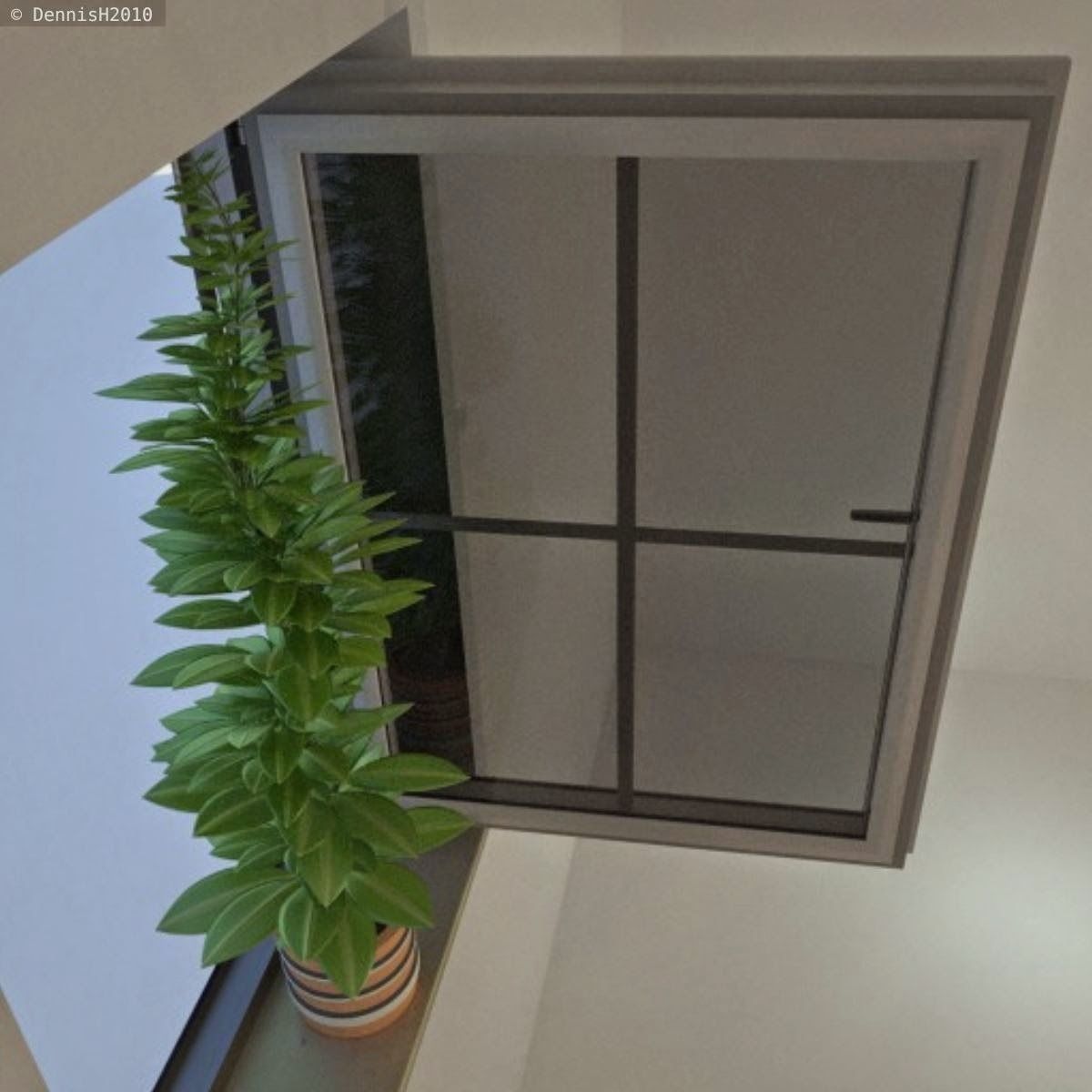 Window Plant Free 3D model_6