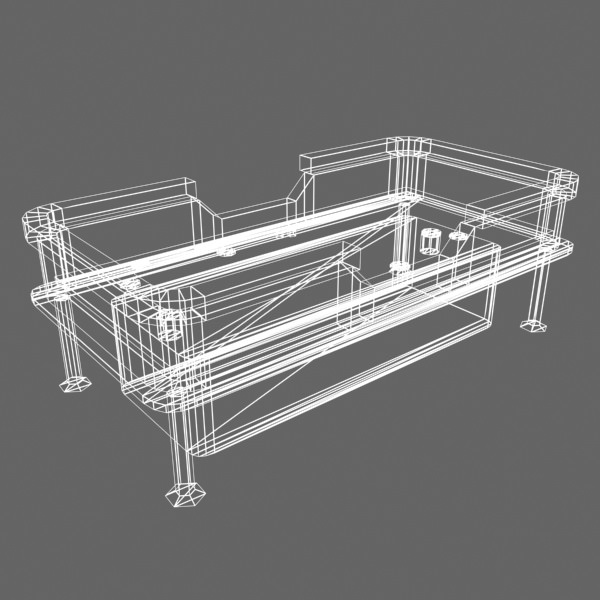 Craps Table Low Poly Low-poly 3D model_5
