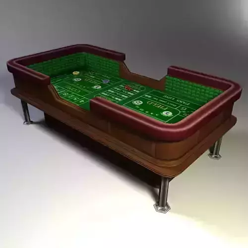 Craps Table Low Poly