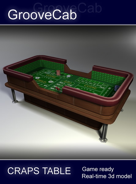 Craps Table Low Poly Low-poly 3D model_1