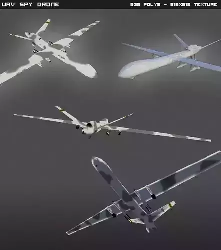 Predator UAV lowpoly