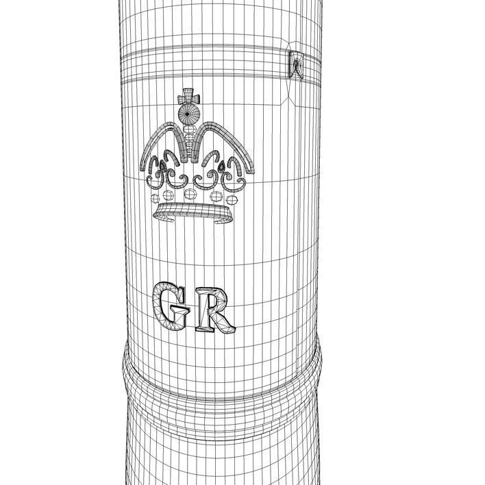 Royal Mail London Postbox 3D model_4