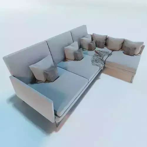 Modern living room sofa and chair