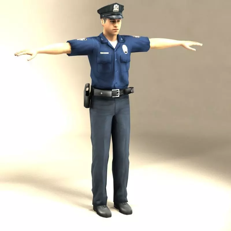 Police Officer 3D Model 3D model