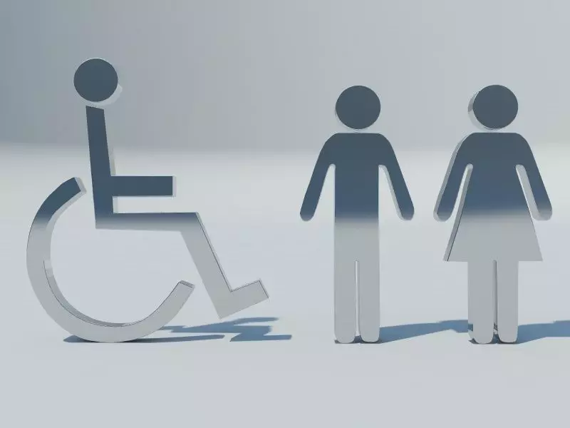 Toilet signs 3D model_0