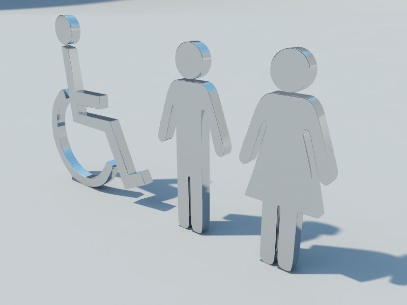 Toilet signs 3D model_3