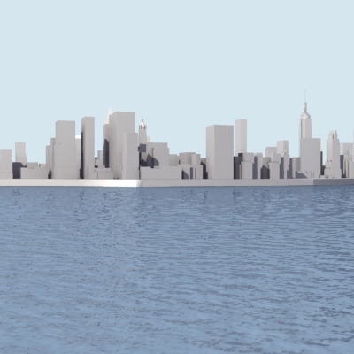 New York City Manhattan 3D Model 3D Model Game ready .max ...