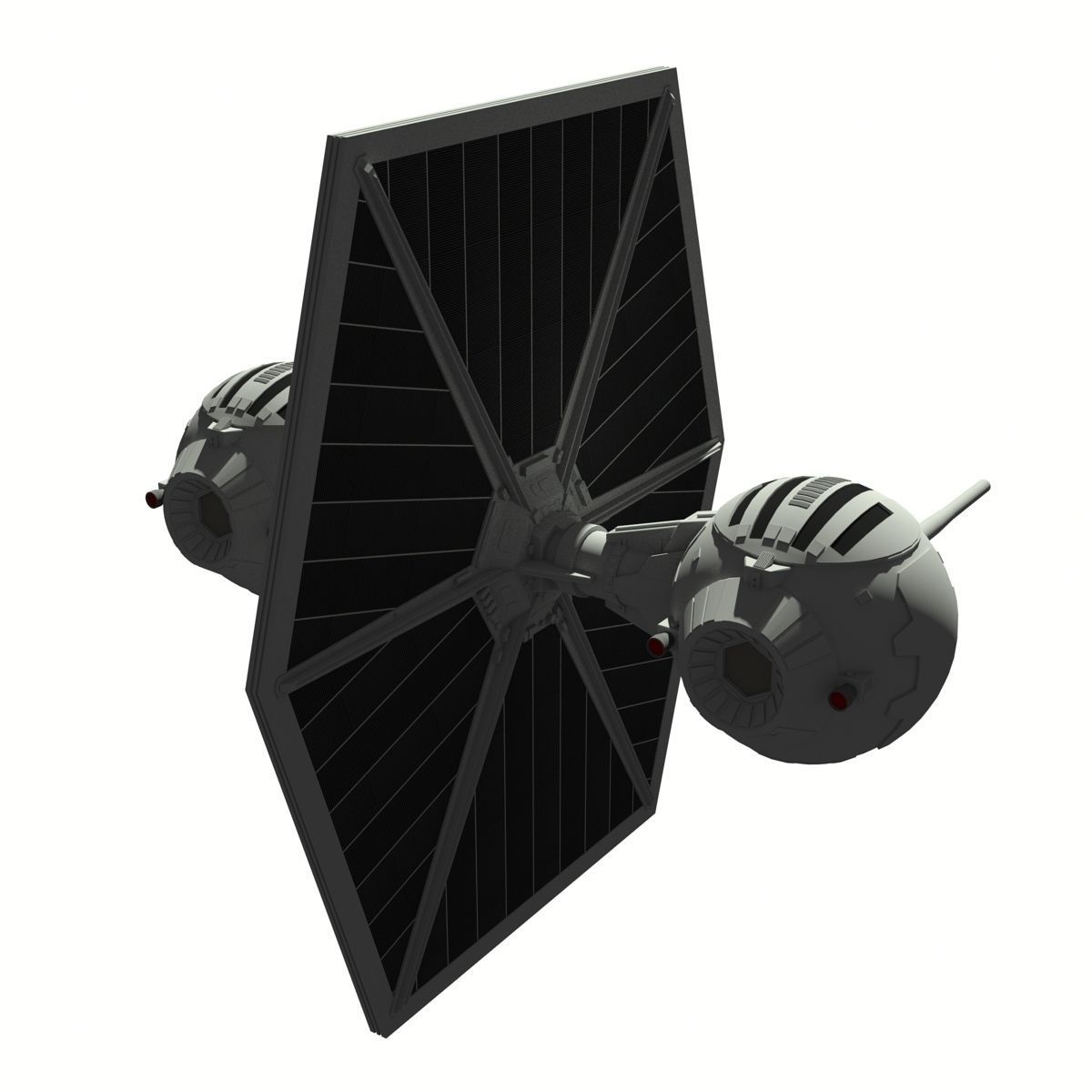 TIE Experimental M1 3D model_3