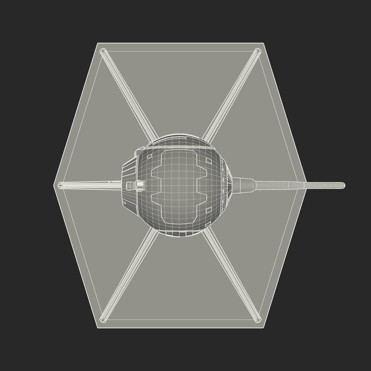 TIE Experimental M1 3D model_17