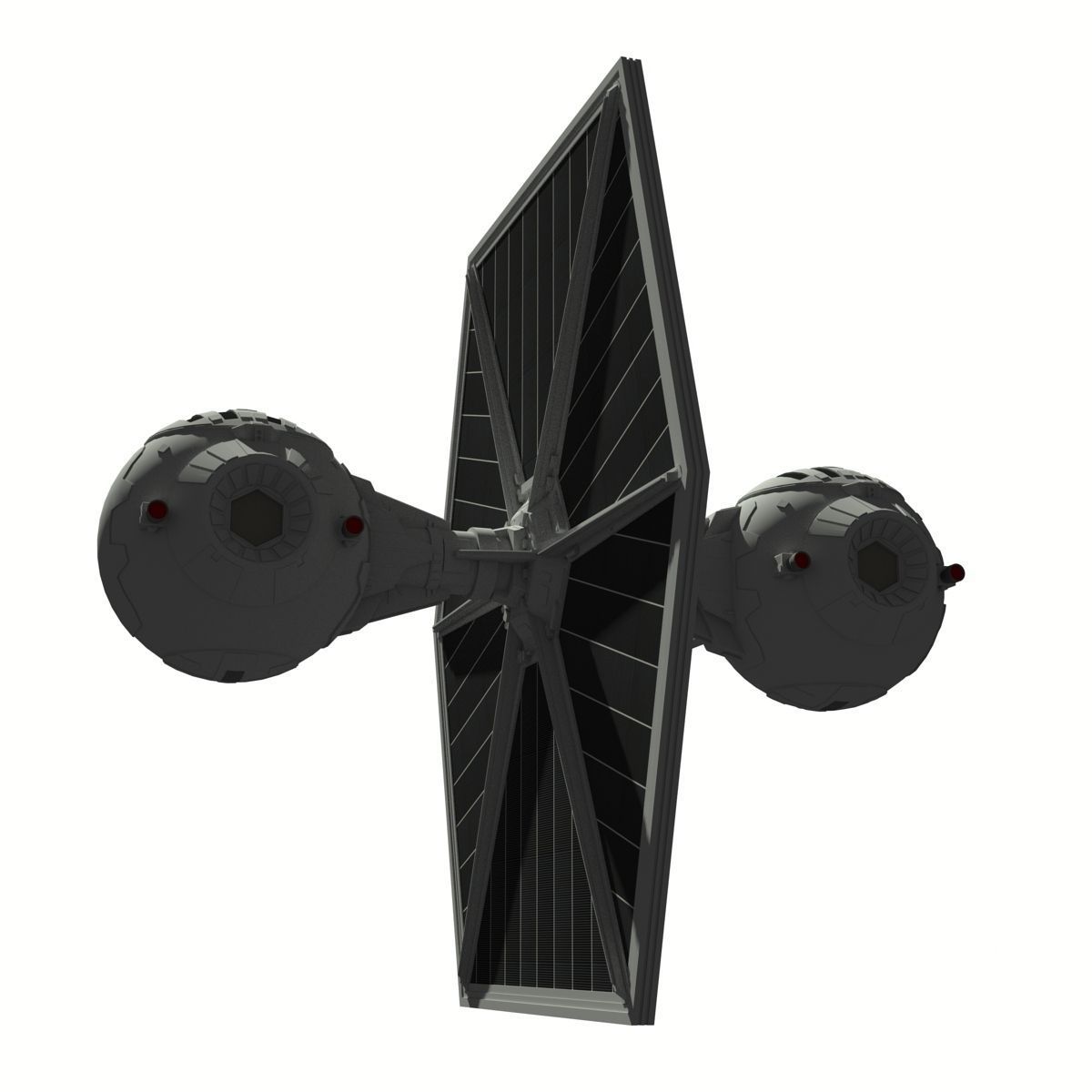 TIE Experimental M1 3D model_4