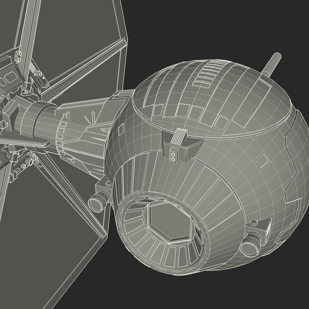 TIE Experimental M1 3D model_18