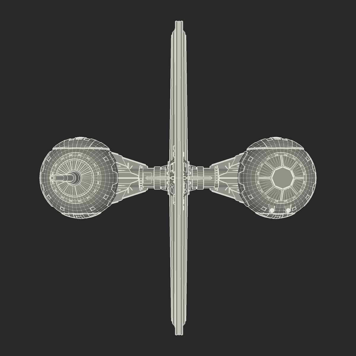 TIE Experimental M1 3D model_15