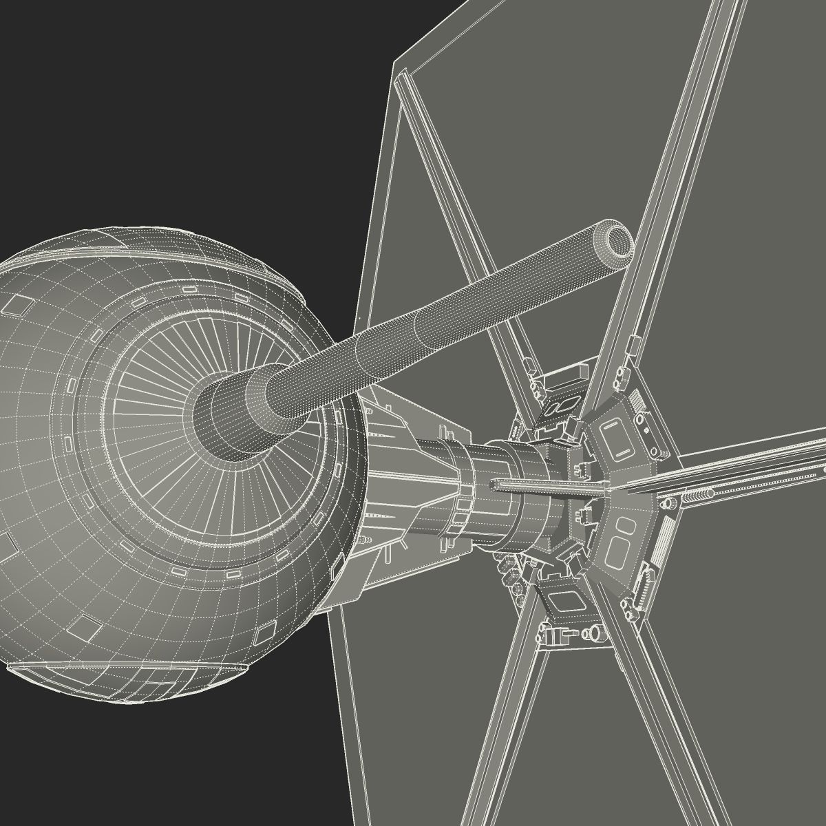 TIE Experimental M1 3D model_19