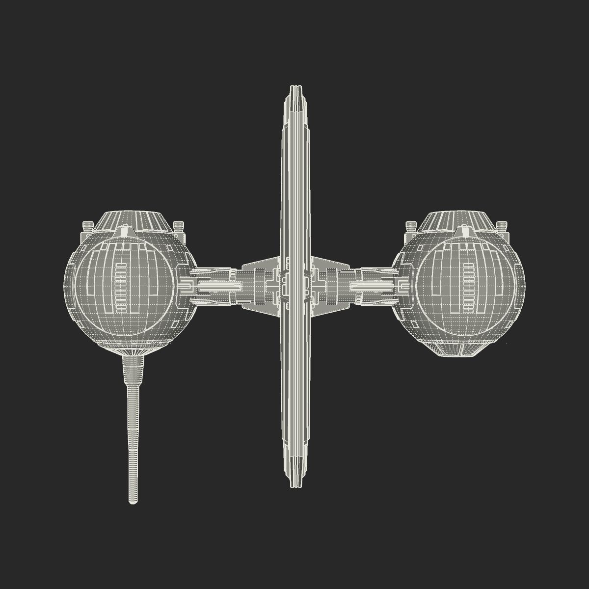 TIE Experimental M1 3D model_16